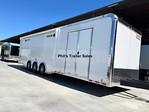 2025 HAULMARK 85X32 EDGE ENCLOSED CAR RACE TRAILER ELECTRIC AWNING TRAILER CARGO - Picture 1 of 12
