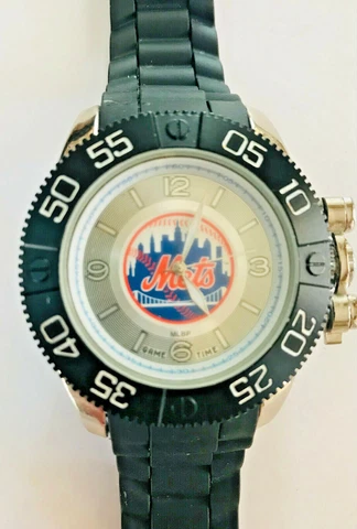 NEW YORK NY METS Game Time Watch UNISEX Team Logo MLB w/NEW Battery Cover
