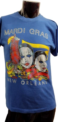 Mardi New Orleans T-shirt GAY 80s FASHION NEW WAVE UNISEX FIT MUSCLE Tee - Image 1 of 4