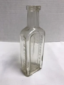 BOTELLA DE MEDICINA ANTIGUA 5,5 PULGADAS WOODBURY NJ LM GREEN PROPERTY L251 - Imagen 1 de 10
