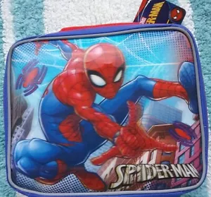 SPIDER-MAN Lunch Box NWT Fully Insulated 3D Lunchbox Bag Spiderman NEW - Picture 1 of 5