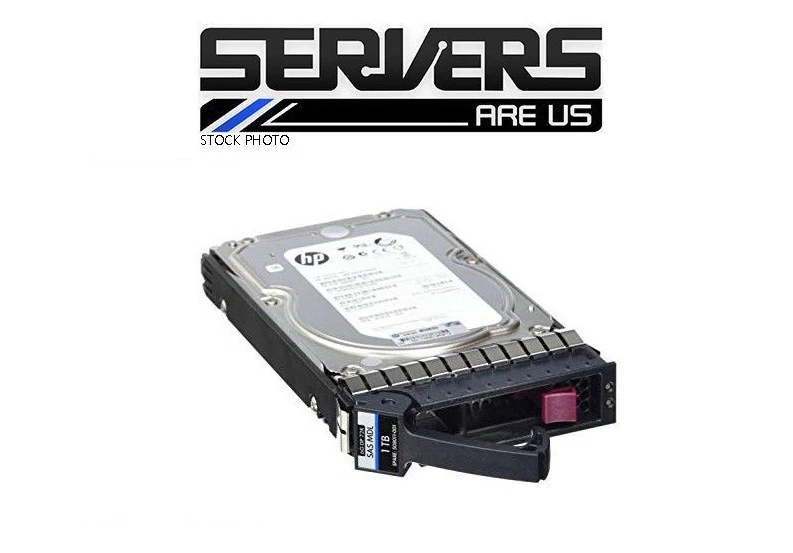 HP 2TB 3.5" Hard Drive AW555A 605475-001 P2000  6G sas 7.2K lff dp - Image 1 of 1