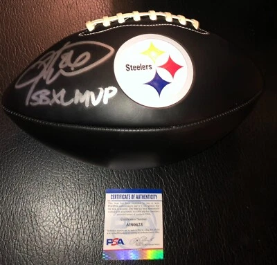 Hines Ward Pittsburgh Steelers Super Bowl MVP Signed Football PSA COA RARE A - Image 1 of 2