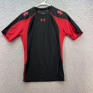 Camisa ajustada Under Armour juvenil talla grande roja negra Heat Gear manga corta - Imagen 1 de 13