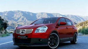 Difusor delantero diseño Maxton brillo abdominales negros para Nissan Qashqai Prefacio - Imagen 1 de 1