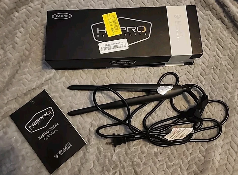 Plancha de pelo de titanio Mikro H2pro Black Diamond 3/10" Foto 1 de 4