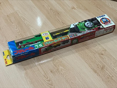 Tomy Trackmaster Plarail Percy the Green Engine W/ Original Box Cover