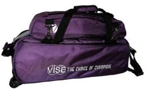 Vise Purple 3 Ball Tote Bowling Bag WITH SHOE BAG - Picture 1 of 1