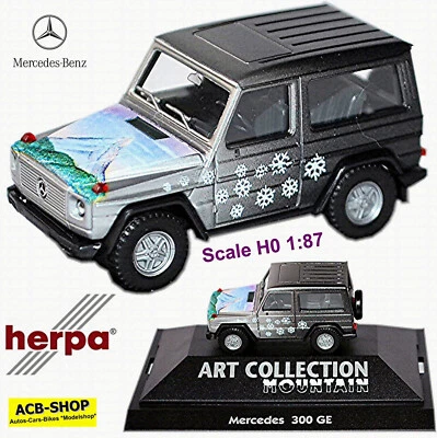 Mercedes-Benz G 300GE Mountain Art-Coll. 1990-94 W463 Metallico 1:87 Herpa - Immagine 1 di 4