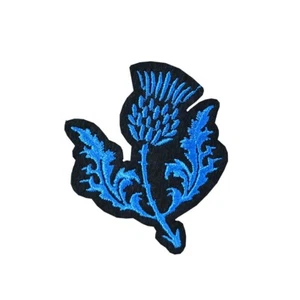 Scottish Thistle Embroidery Patch Iron on or Sew on Embroidered patch Scotland - Picture 1 of 2