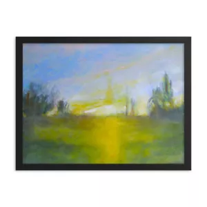 Framed Poster Print "Dawn" Original Landscape Wall Art by DonWillisJrArt - Picture 1 of 6