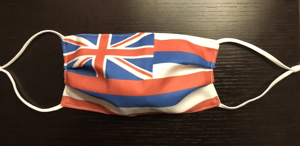 2 Pack Hawaii State Flag Face Mask Washable Hawaiian BUY ONE GET ONE FREE - Image 1 of 1