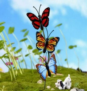 4X Garden Flower Butterflies/Butterfly Decorations Garden Indoor Outdoor - Picture 1 of 1