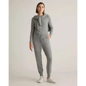 QUINCE mongolische Kaschmir Jogginghose meliert grau M 120 $ - Bild 1 von 9