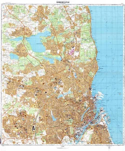 Russische Sowjetische Militär Topographische Karten - KOBENHAVN (Dänemark), hrsg. 1985, REPRINT - Bild 1 von 11