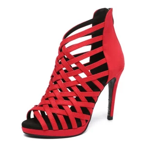 Scarpe da ballo donna sala da ballo latino impermeabili plateau salsa tango jazz scarpe 11 cm - Foto 1 di 14