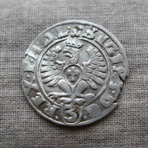 Polen, 3 Polker 1614 Bydgoszcz (Typ mit Adler) Połtorak alte Welt Silbermünze - Bild 1 von 5
