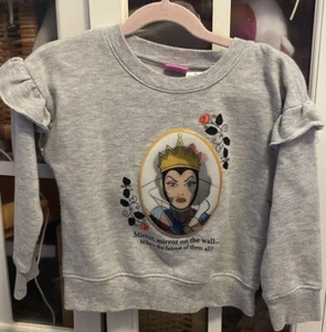 Girls Disney Princess Snow White/ Queen Sweatshirt Size XS 4-5 Changing Mirror - Picture 1 of 3