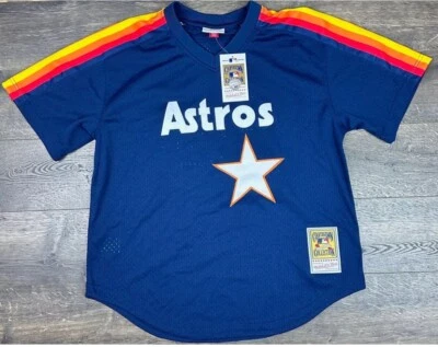 Camiseta Mitchell & Ness Houston Astros Nolan Ryan para hombre talla grande 1988 azul Foto 1 de 2