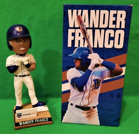 2022 WANDER FRANCO SGA Bobblehead w/Box (AAA Durham Bulls) Tampa Bay Rays Cover