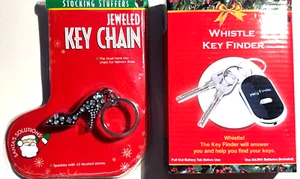 New Key Chain - Choice Jeweled or Whistle - Picture 1 of 5