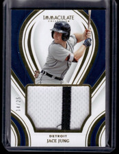 2023 Panini Immaculate Jace Jung Jersey Patch /25 Gold Rookie Tigers