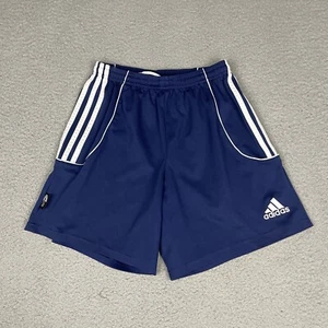 Adidas Shorts Youth XL Climalite Elastic Blue Running Activewear Gym Training - Picture 1 of 7