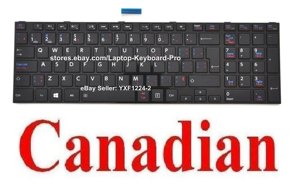 Teclado para Toshiba Satellite L70-B L70D-B L70-B-00Y L70-B-011 L70D-B-004 - CA Foto 1 de 1
