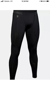 UA Under armor RUSH HeatGear nahtlose Leggings schwarz Herren Größe XXL UVP $ 60,00 - Bild 1 von 7