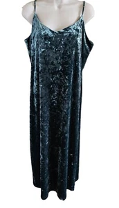 Z Supply Woman Size XL Maxi Crush Velvet Selina Dress Holiday Flirty Sexy Strapp - Picture 1 of 7