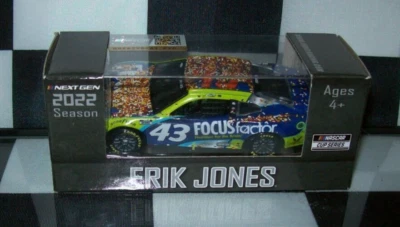 ERIK JONES #43 FOCUS DARLINGTON WIN 2022 1/64 NASCAR RACING ACTION DIECAST CAR - Image 1 of 3