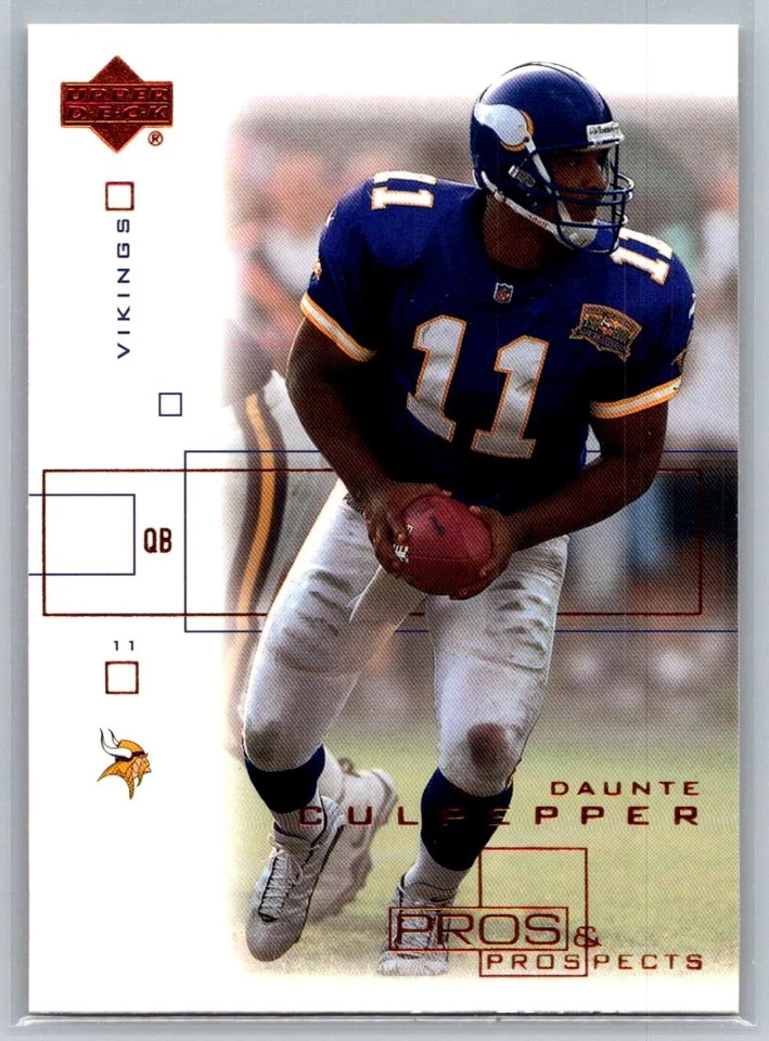 💎2001 Upper Deck Pros & Prospects Football #51 Daunte Culpepper - Vikings💎 - Image 1 of 2