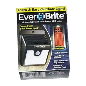 Ever Brite bewegungsaktivierte Solar-LED-Terrassenleuchte für Außenbereich WIE IM FERNSEHEN GESEHEN NEU IM KARTON - Bild 1 von 5