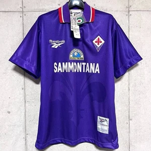 Maglia ACF Fiorentina Reebok Home Taglia M 96/97 Nuova con etichette Patch Coppa Italia - Foto 1 di 16