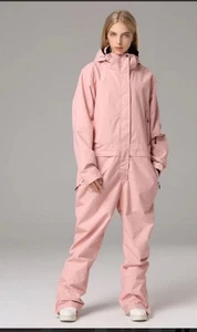 Women's Sea Ripe One Piece Pink Ski Suits Winter Jumpsuit Snowsuits-Xl - Picture 1 of 4