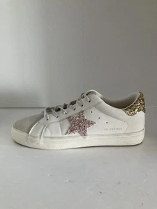 Vintage Havana Grande Sneakers Women’s 7.5 White Gray Glitter Star Shoes EUC - Picture 1 of 17