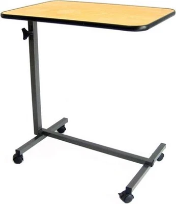 Tavolino Serviletto per Pazienti Allettati, Con Struttura in Acciaio E Pannello - Immagine 1 di 4