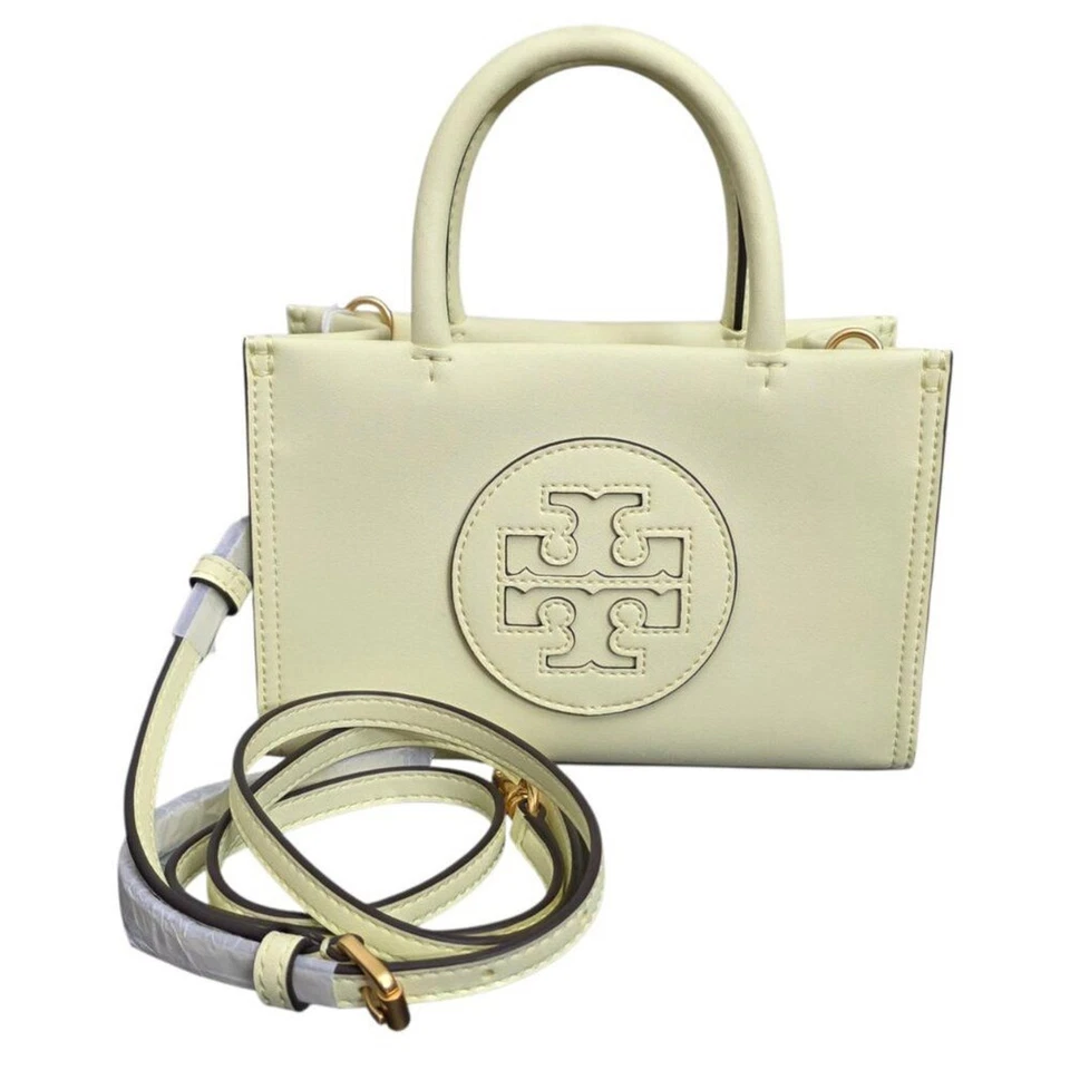 Bolso Bandolera Tory Burch Ella Mini Bio Ralladura de Limón Amarillo Foto 1 de 4