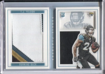 2015 Panini Playbook #56 T.J. Yeldon Rookie Booklet Prime #/10 - Image 1 of 2