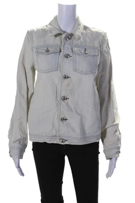 Chaqueta vaquera azul con cuello abotonado lavado claro de algodón azul talla M de APC para mujer Foto 1 de 4