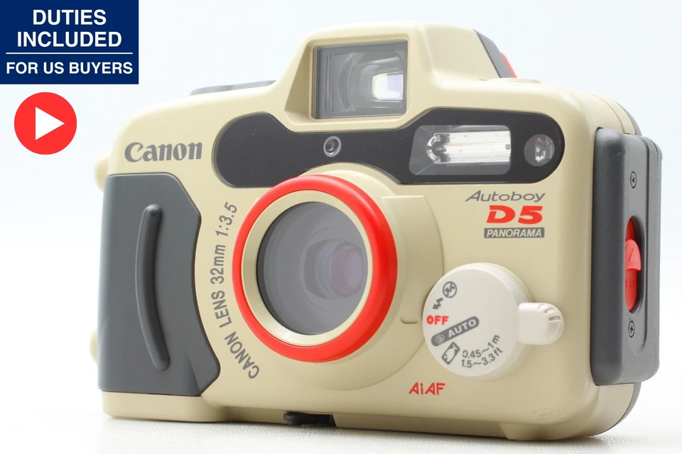 [N MINT] Canon Autoboy D5 Sure Shot A-1 Prima AS-1 35mm Film Camera From JAPAN - Image 1 of 4