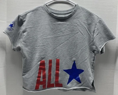 Top corto Converse Chuck Taylor ALL STAR dobladillo crudo - niñas L (12-13 años) ***usado en excelente estado*** Foto 1 de 4