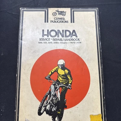 Manual de reparación de servicio de motocicletas Clymer Pub Honda 100-350cc individuales 1970-1974 Foto 1 de 2