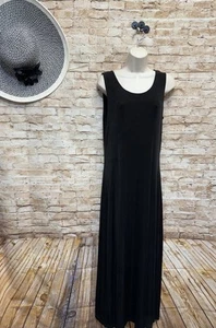 Vestido sin mangas Coldwater Creek negro tejido viajero talla S - Imagen 1 de 5