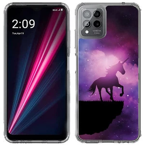 For TCL (REVVL 6 PRO,50XL,ION Z,30,XE,V+),Slim Cover,Unicorn Galaxy Print,USA - Picture 1 of 16
