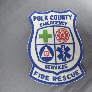 Polk County Rettungsdienste Feuerwehr Stadt 4 1/2" Patch FL Florida - Bild 1 von 2