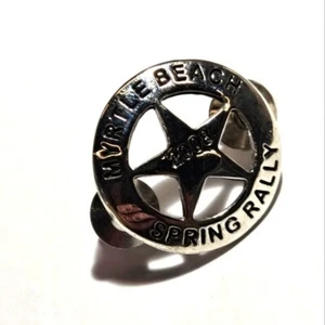 2008 Myrtle Beach Spring Rally Lapel Pin Vest Biker Motorcycle Rally Souvenir - Picture 1 of 4