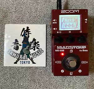 ZOOM MS-60B pedal de bajos multistomp 58 efectos de graves y preamplificador de amplificador de JAPÓN - Imagen 1 de 7