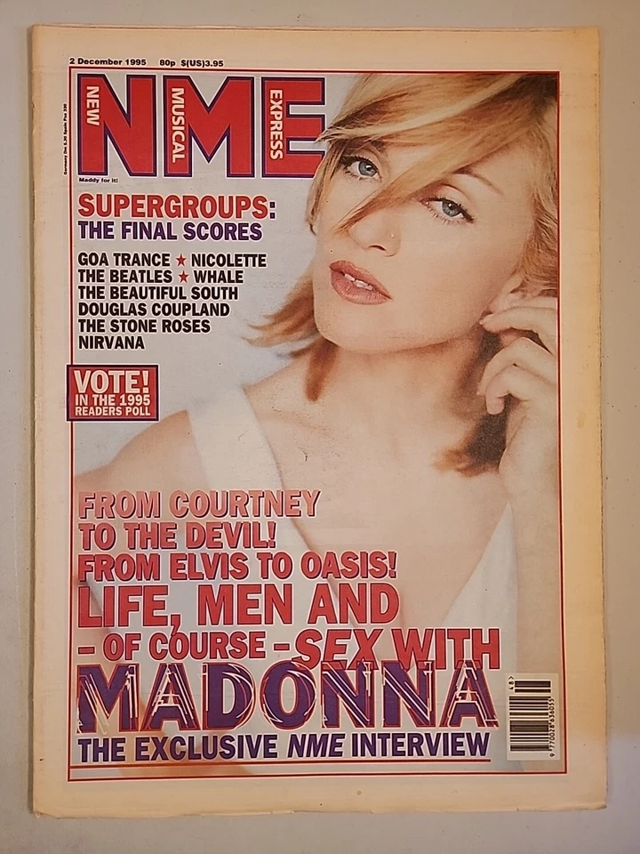 NME New Musical Express UK Music Magazine December 2 1995 Madonna - Image 1 of 1