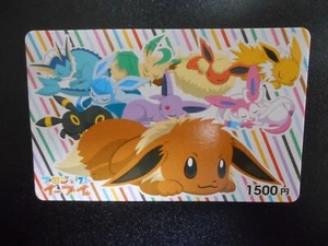 Tarjeta de regalo prepago Pokemon Nintendo Jolteon Flareon Vaporeon Umbreon Espeon #4139 - Imagen 1 de 14